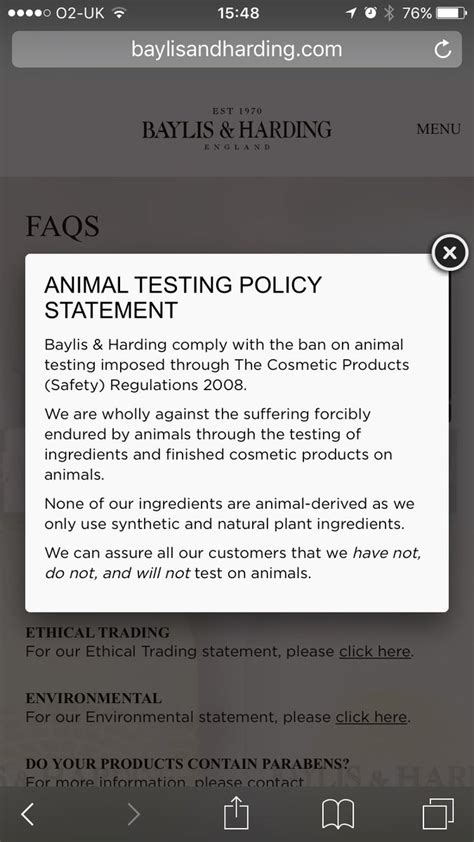 baylis and harding do they test on animals|Is Baylis & Harding Cruelty.